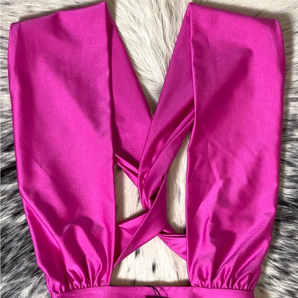 ANDAMANE “HOLA” BODYSUIT, SZ S FUCHSIA PINK NWT!! - Picture 2 of 10